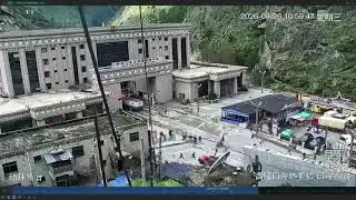 Border of Nepal and china at rasuwa port was hit by landslide this morning around 9 am . 