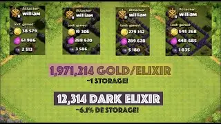 Clash of Clans: Let's Loot DE Ep. 1 - 12.3k DE!
