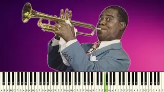Louis Armstrong - La vie en rose (wall-E Theme) - PIANO TUTORIAL