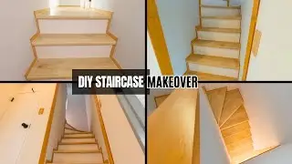 GLOOMY TO GLAM | DIY STAIRCASE MAKEOVER FOR A FRESH NEW LOOK!