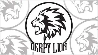 Derpy Lion Logo/Illustration - Speedart