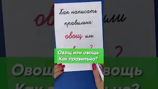 Овощ или овощь? Как написать правильно? Проверьте свои знания | Русский язык