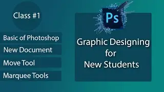 Adobe Photoshop Tutorial Urdu/Hindi | Introduction to Photoshop ( Move Tool | Marquee Tool Explain)