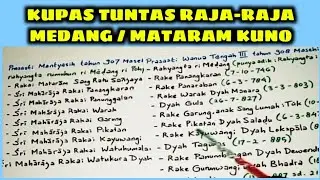46) Kupas Tuntas Raja-Raja Medang / Mataram Kuno