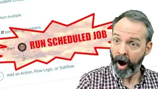 How to launch a scheduled job from a flow in #servicenow