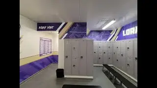 Process video: Loras College Men's Volleyball locker room. From initial concept to final product.