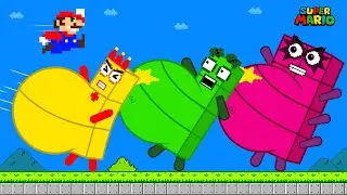 Finish the pattern? Number vs Mario in Pregnant Maze Mayhem | ALL EPISODES | Game Animation
