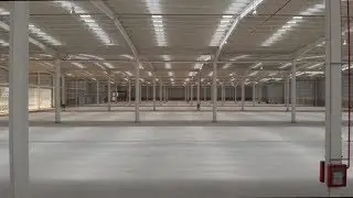 Aerial of an Empty WarehouseDrone Flying Forward Stock  | Videohive Project Templates