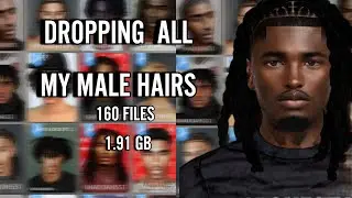 DROPPING ALL MY MALE HAIR UPDATED| INCLUDING NEW CC