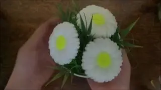 Букет из мыла.  Ромашки