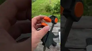 Клейка камеры струбциной .