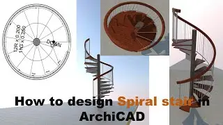 ArchiCAD 25 Tutorial: How to create Spiral Stair with Handrail