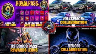 A9 1 To 100 Rp Rewards | A9 Bonus Pass Leaks | Pubg Venom Awm