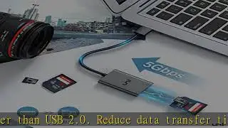 SD Card Reader, uni USB 3.0 to SD/Micro SD Card Adapter, Aluminum High Speed USB to External Memory