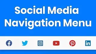 Sticky Social Media Menu with HTML5, CSS3, Bootstrap 4, & Font Awesome