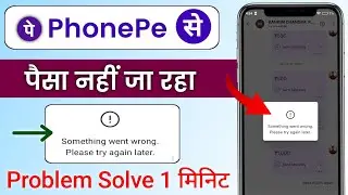 Phonepe something went wrong please try again later - something went wrong