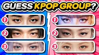 GUESS THE KPOP GROUP BY 3 MEMBERS EYES 👨🏼‍🎤👀 ANSWER - KPOP QUIZ ⚡️