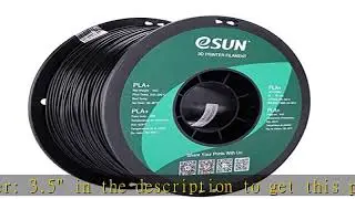 eSUN PLA PRO (PLA+) 3D Printer Filament, Dimensional Accuracy +/- 0.03mm, 1kg Spool, 1.75mm, Black