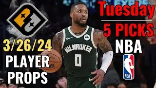 (5/5🔥) PRIZEPICKS NBA TUESDAY 3/26 CORE PLAYER PROPS!!