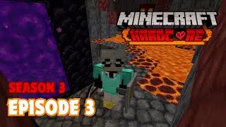 Exploring The Nether & Villager Trading - Minecraft Hardcore (S3E3)