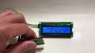 Raspberry Pi Pico：在LCD1602顯示日期時間及板載溫度