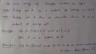 Subsets Examples Exercise-1.2 Proper subset Class-11th Elements of Mathematics