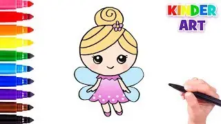 How to draw a little fairy