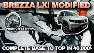 BREZZA LXI MODIFIED TO ZXI✅ in just 40K ✅PREMIUM INTERIOR DONE🔥 #brezza #brezzafacelift