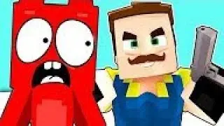 Желейный мишка против Сосед в Майнкрафт ~ Испытания и Мультик MINECRAFT ! Медведь Нуб.