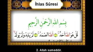 İhlas Suresi - Mealli | Surah Ikhlas
