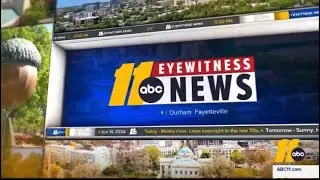 WTVD ABC 11 Eyewitness News at 5pm open - New Music - 6/14/2024