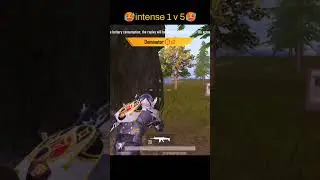 intense 1 vs 5 clutch #bgmi #pubgmobile #gaming #shortsvideo #shorts