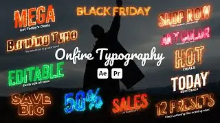 On Fire Animated Typography
