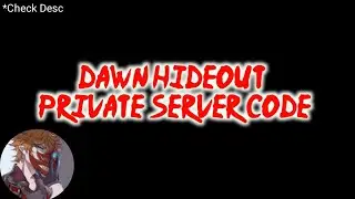 Dawn Hideout Private Server Code! Shindo Life • Roblox