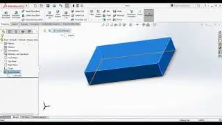 SolidWorks Tutorial 13 - 3D objects -  Extruded Boss/Base & Cut