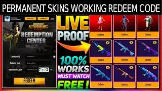 PUBG Redeem Code Today | PUBG Mobile Permanent Redeem Code | 100% Works | Live Proof | PUBG Trick