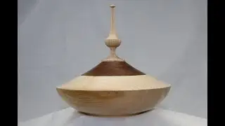 Woodturning #35   Lidded Box with Finial