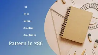 Printing pattern using asterisk - Assembly x86