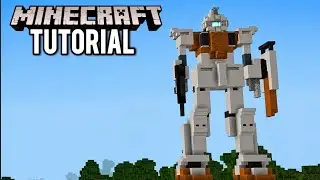 MINECRAFT : How To Build Gundam RGM-79 (G) GM Ground Type 陸戦型ジム