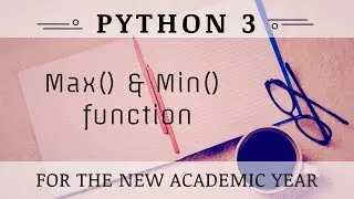 Max & Min Function in Python