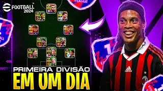 FORMAÇÃO que peguei 1º divisão em UM DIA Efootball Mobile