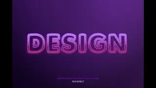 Text Neon Effect Class NFS Academy