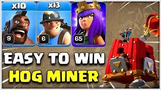 Easy To Win | Hog Miner (Hybrid 2023) Strategy for TH12 !