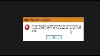 No se ha podido cumplir  porque no se ha encontrado un marcardor - ERROR PHOTOSHOP!!!