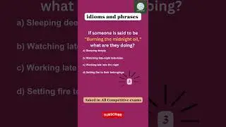 idioms and phrases asked in SSC exams | Competitive exams #english #learning #ssc #ssccgl #sscgd