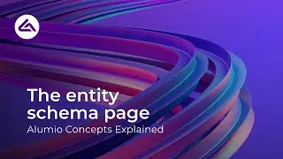 The entity schema page