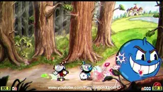 #cuphead game play blueball boss fight part 2