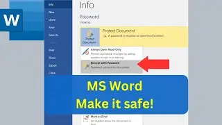 How to password protect a Word document