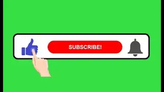 Green Screen Subscribe Button Animated  | Royalty Free Video 