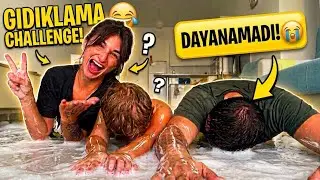 Kaygan Zeminde Ayak Gıdıklama Challenge ( ÇOK FENA DÜŞTÜK ) 😂💣